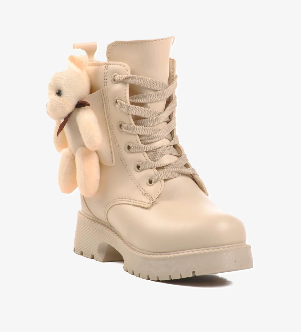 Pegasi-F Bej İçi Kürklü Kız Çocuk Bot - Görsel 1