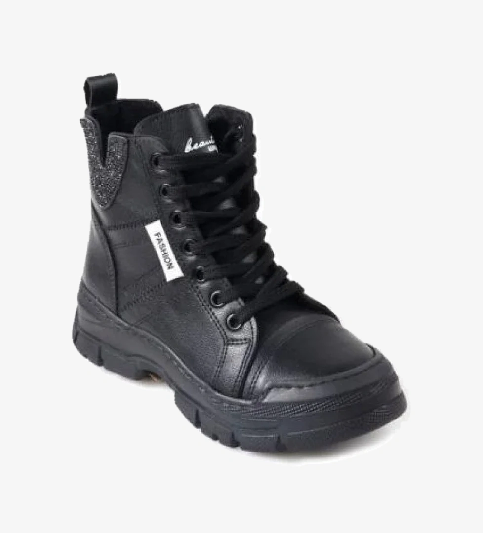 Papuçcity Snicker 02963 Taşlı Bağcıklı Termo Taban Kışlık Bot model görseli