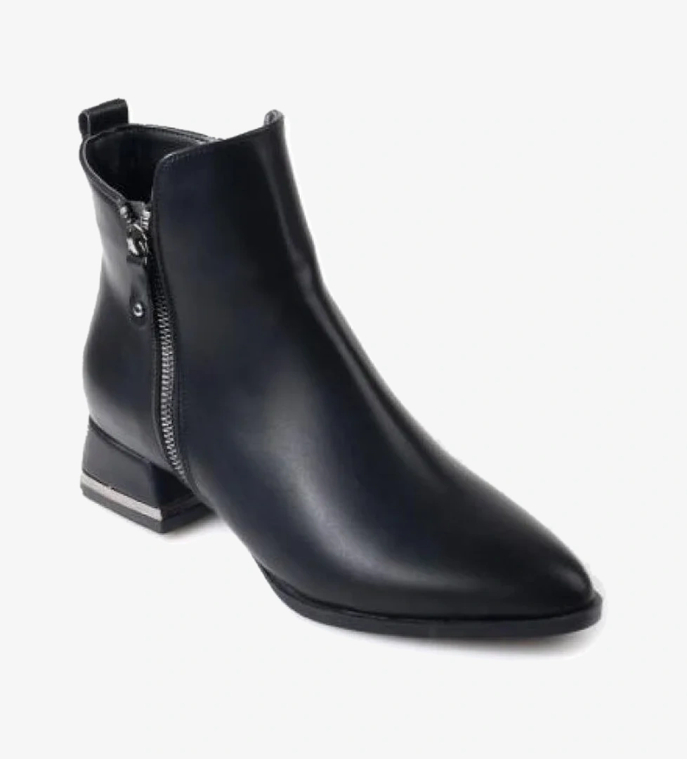 Dnz 03030 Kadın 3,5 Cm Topuklu Bot - Görsel 1