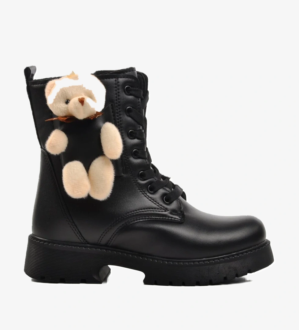 Pegasi-F Siyah İçi Kürklü Kız Çocuk Bot - Görsel 1