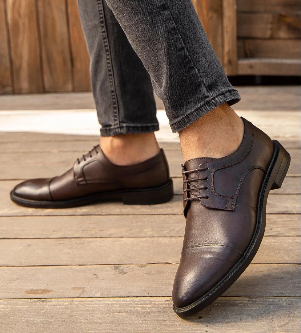 Daxtors D00226 Günlük Ortopedik Hakiki Deri Erkek Klasik Ayakkabı model görseli