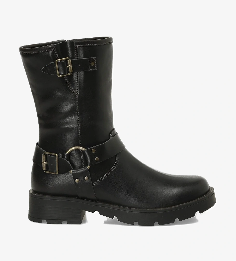 324667.Z 4PR Kahverengi Kadın Biker Bot - Görsel 1