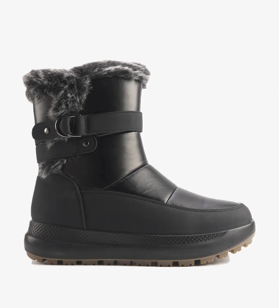 Polaris 324680.Z 4PR Siyah Kadın Kar Botu - Görsel 1