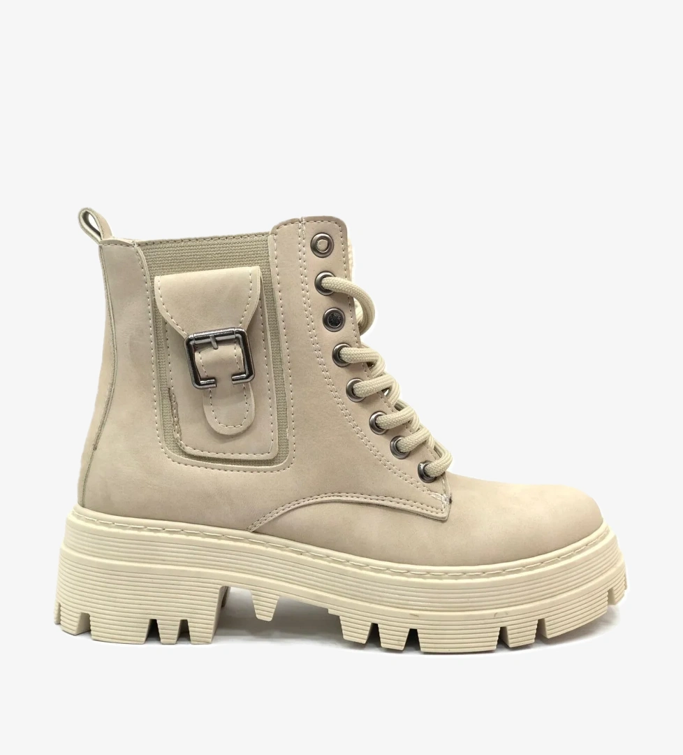 Süs Toka Detaylı Kaymaz Taban Kadın Kısa Postal Bot