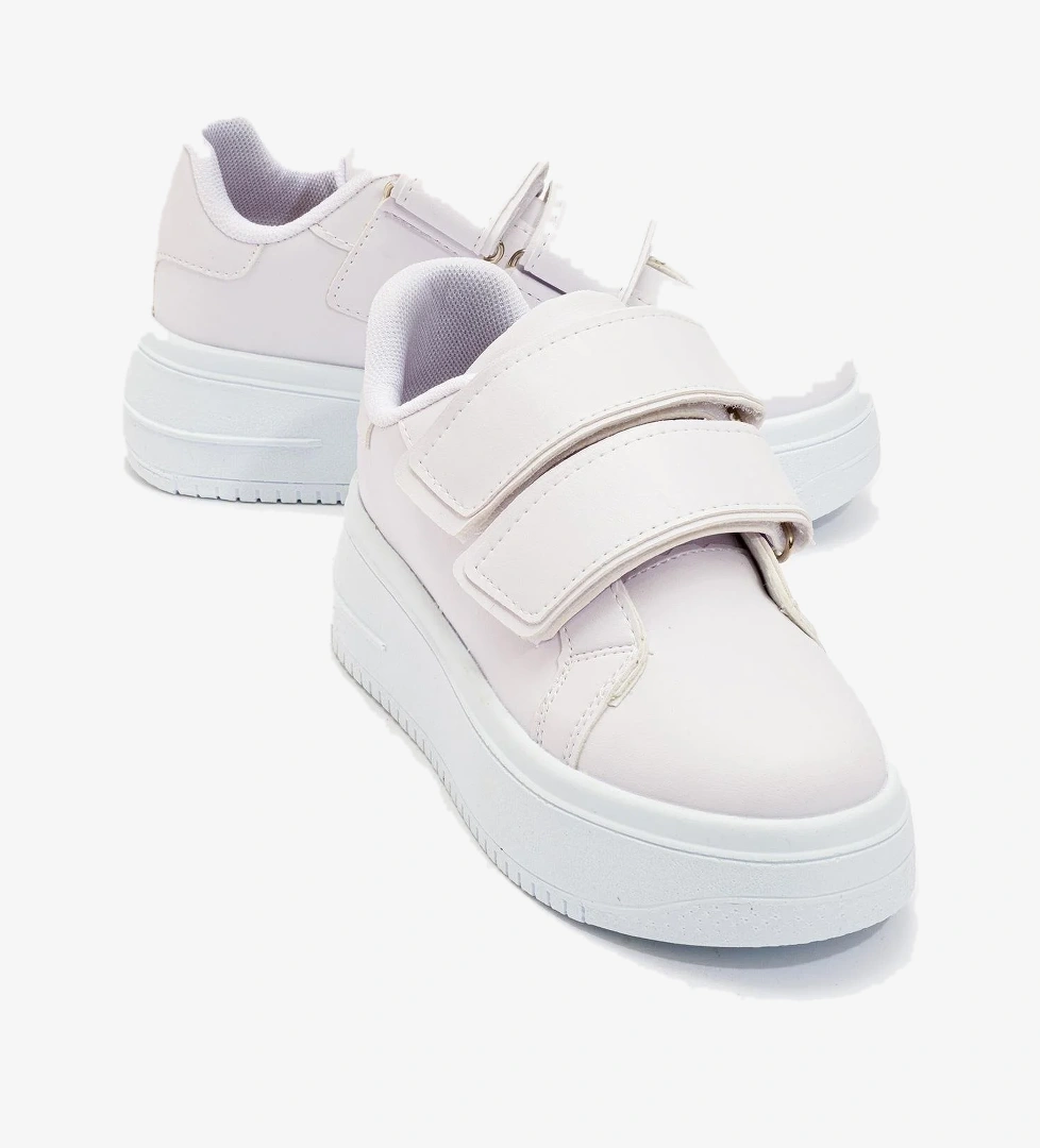 Cırtlı Kadın Spor Ayakkabı BEYAZ BEYAZ