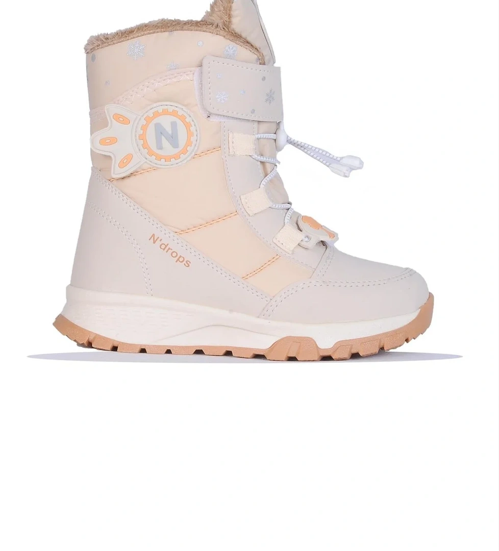 Skuaıter 014 Ndrps Bej Kürklü Kız Çocuk Bot - Görsel 1