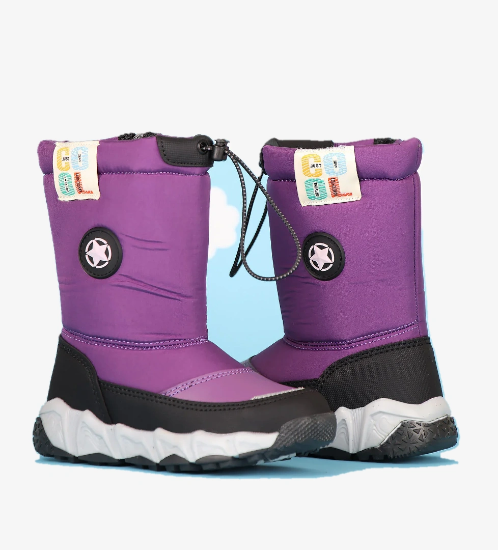 Lina Kaymaz Taban Fermuarlı Çocuk Kar Botu Çizme