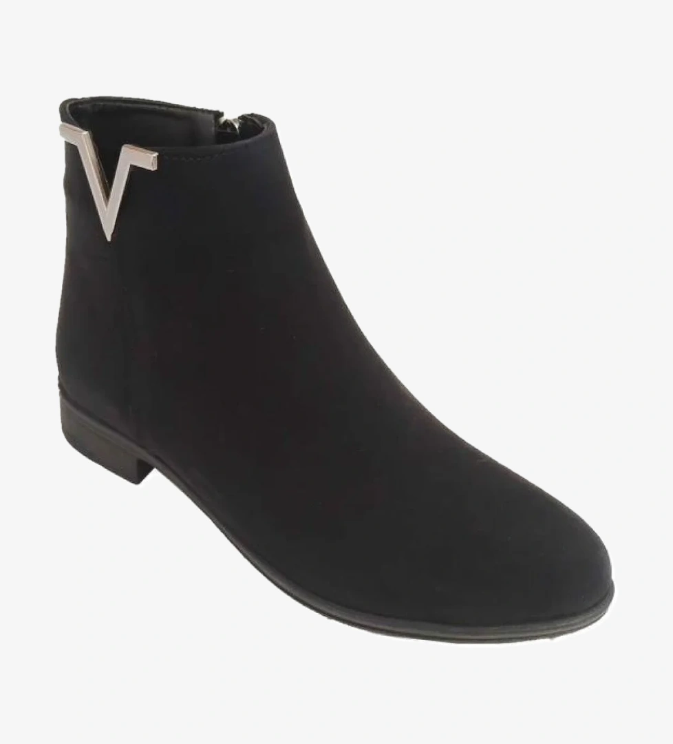 Sdf 081-24 Deri Fashion Fermuarlı Kadın Bot - Görsel 1