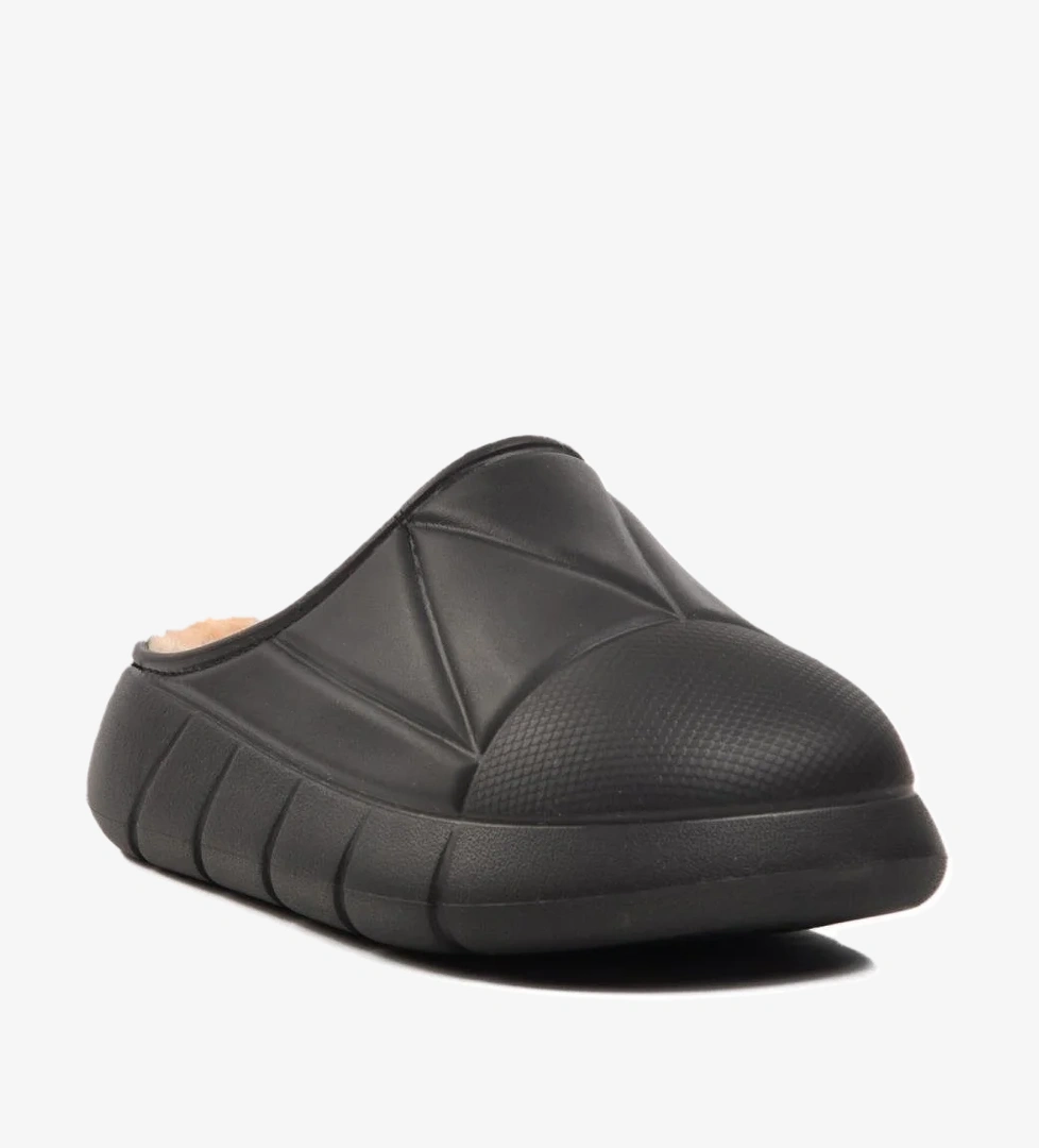 Ayakmod 712 Z Siyah Lila İçi Kürklü Kadın Ev Terlik model görseli