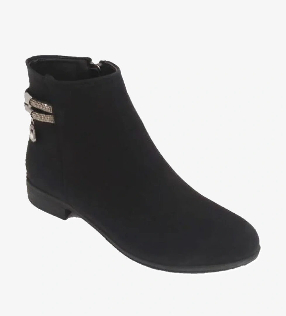 Sdf 071-24 Deri Fashion Fermuarlı Kadın Bot - Görsel 1