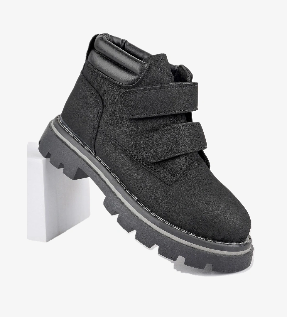 GADGET Garantili Çocuk Unisex Rahat Kalıp Soğuğa Dayanıklı Cırtlı Bot