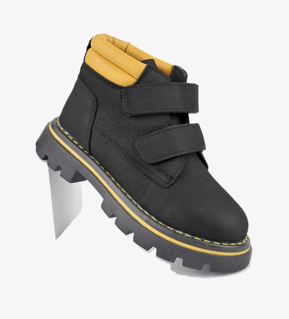 GADGET Garantili Çocuk Unisex Rahat Kalıp Soğuğa Dayanıklı Cırtlı Bot