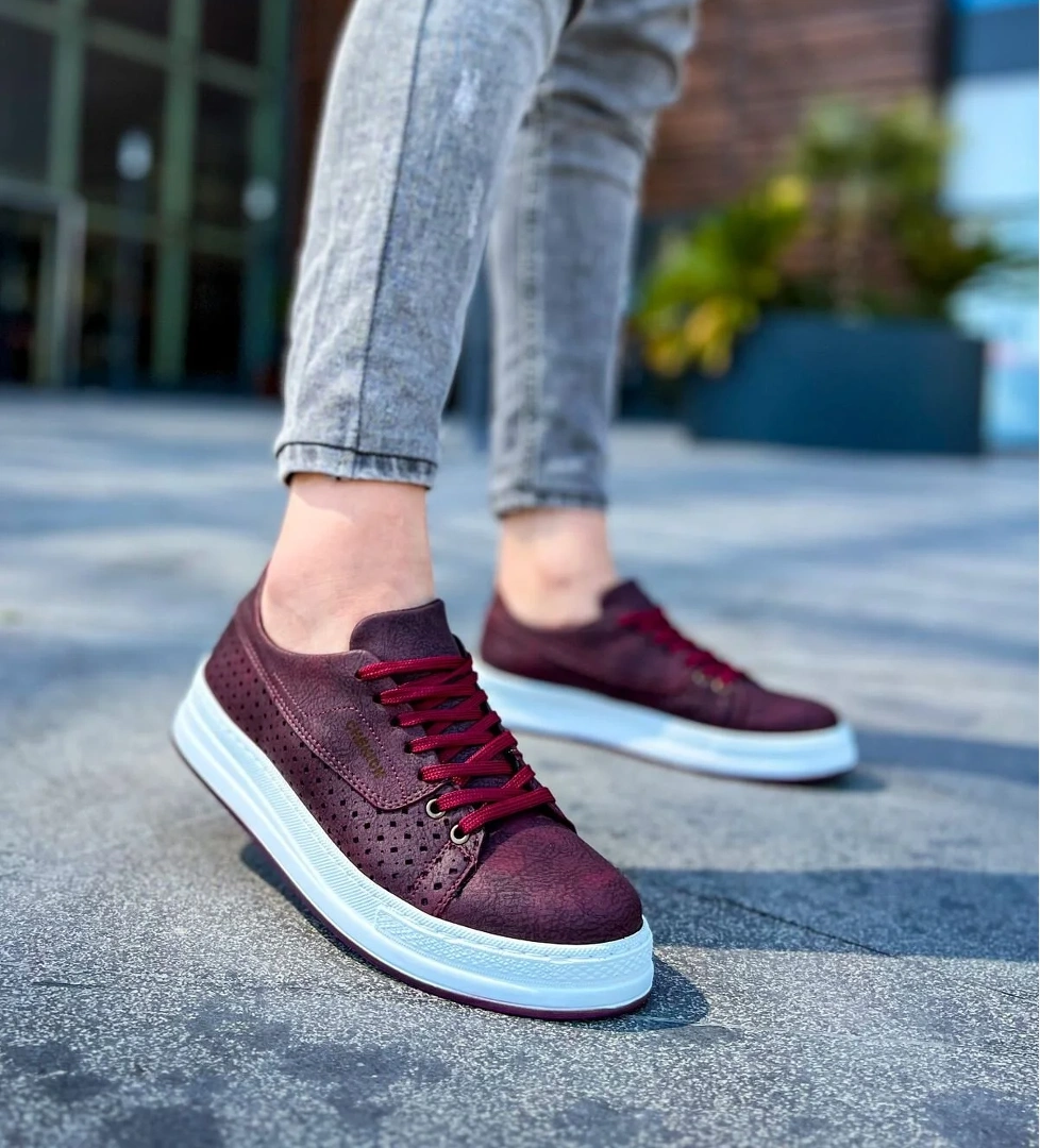 CH043 CBT Cowien Erkek Ayakkabi BORDO