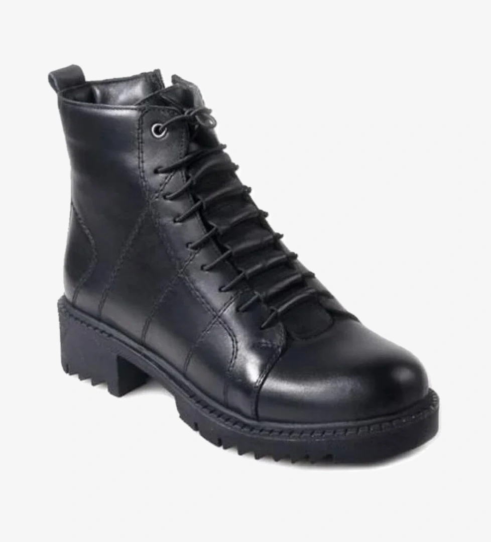 Ahd 1031 Ortopedik Hakiki Deri Kadın Günlük Bot