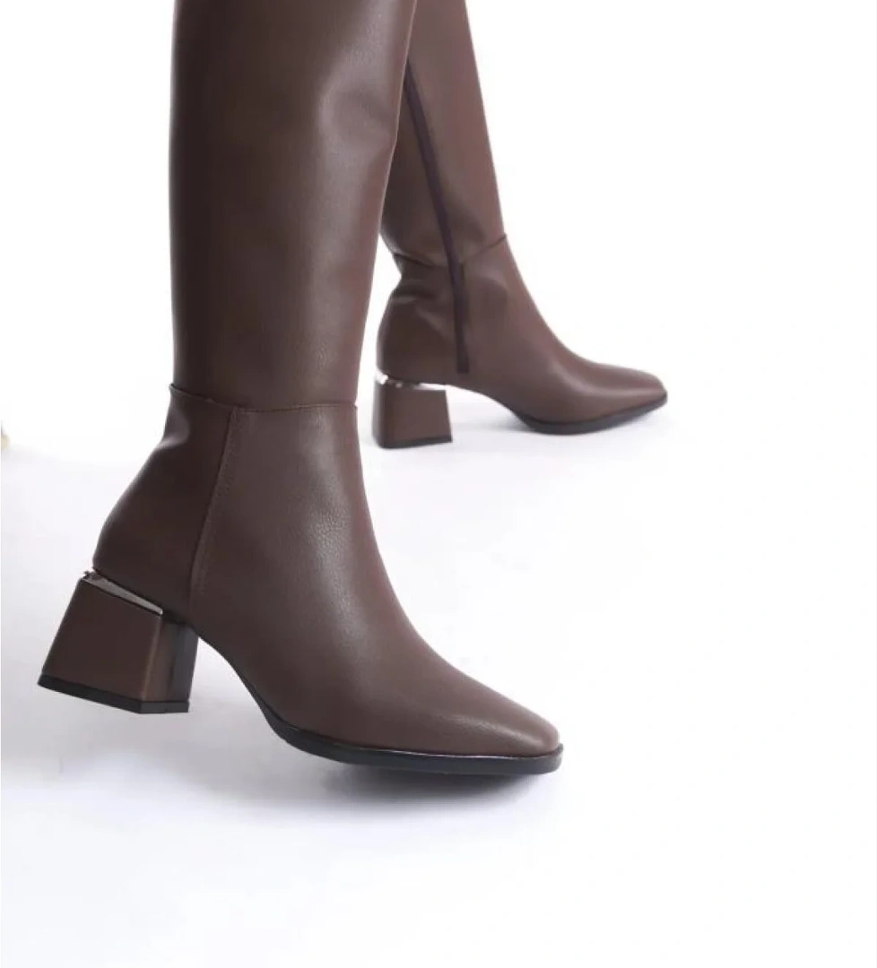 Snyrt 03032 Kadın Topuklu Çizme Bot