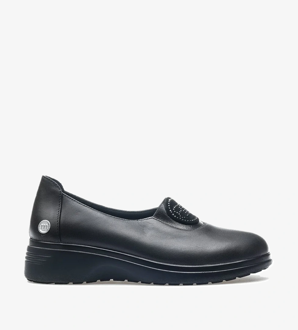 Mammamia Kadın Hakiki Deri Taş Detaylı Casual Günlük Ayakkabı (36-40) 24k D24ka-410 Z Siyah model görseli