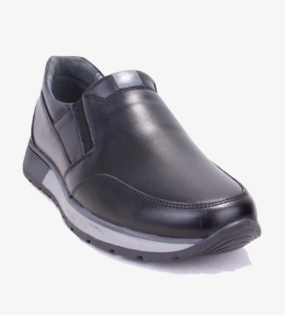 Dagoster DMA08-1060 Siyah Ortopedik Günlük Erkek Deri Ayakkabı model görseli