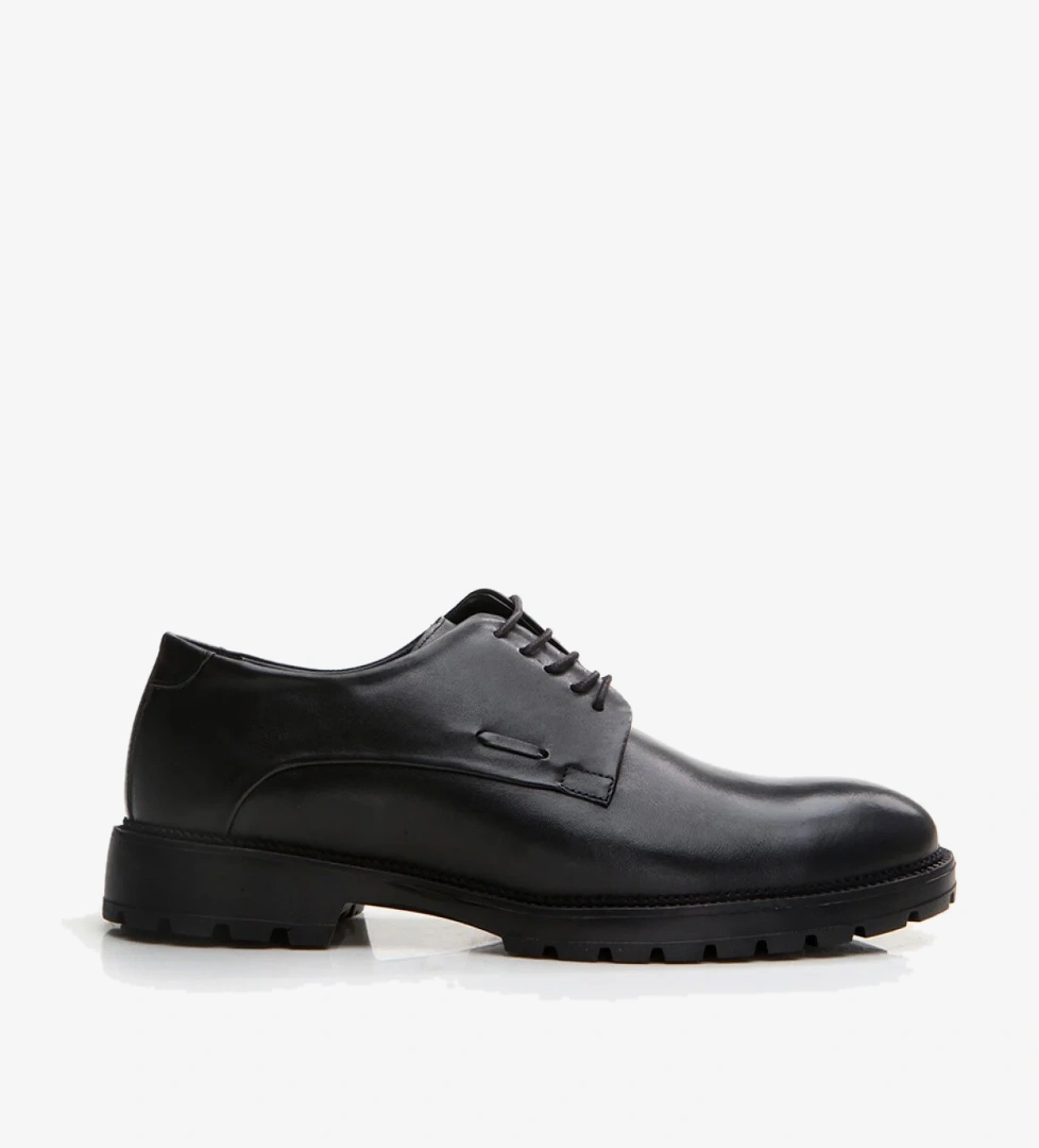 Erkek Deri Siyah Günlük Ayakkabı