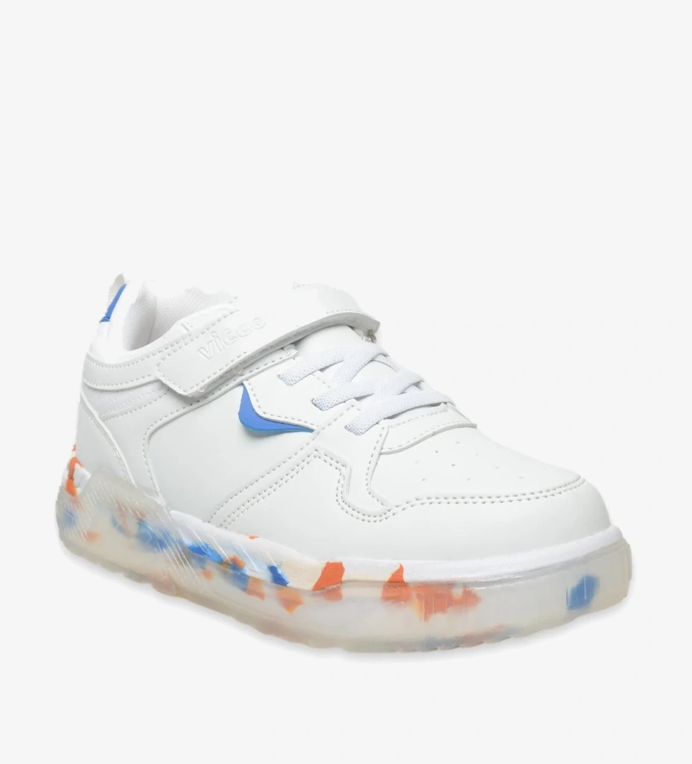 346.F24K304 Monaco Beyaz Kız Çocuk Spor Ayakkabı - Görsel 1