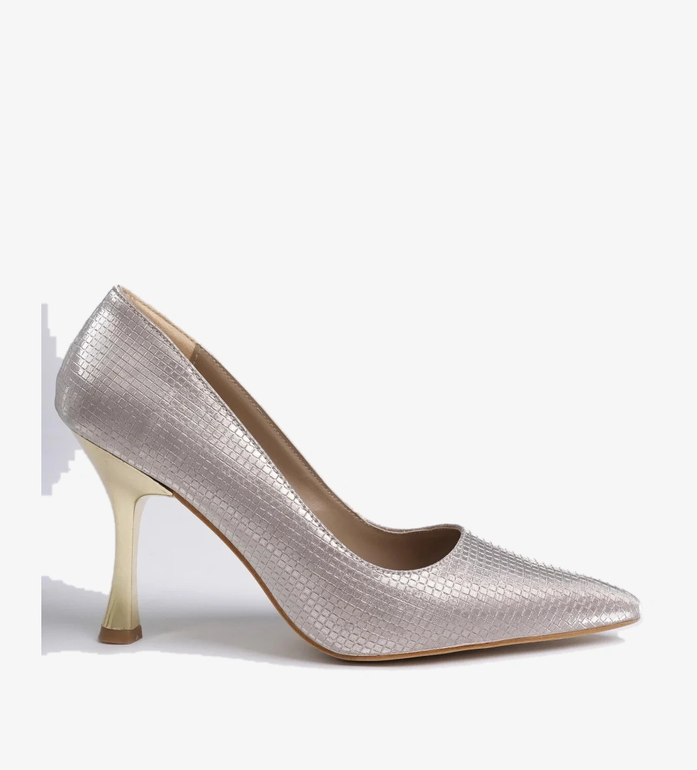 YOWEL Garantili Sivri Burun Kadın Topuklu Stiletto Ayakkabı