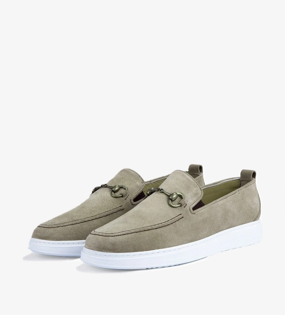 Ritzy Hakiki Deri Süet Erkek Günlük Ayakkabı Loafer Ayakkabı - Görsel 1