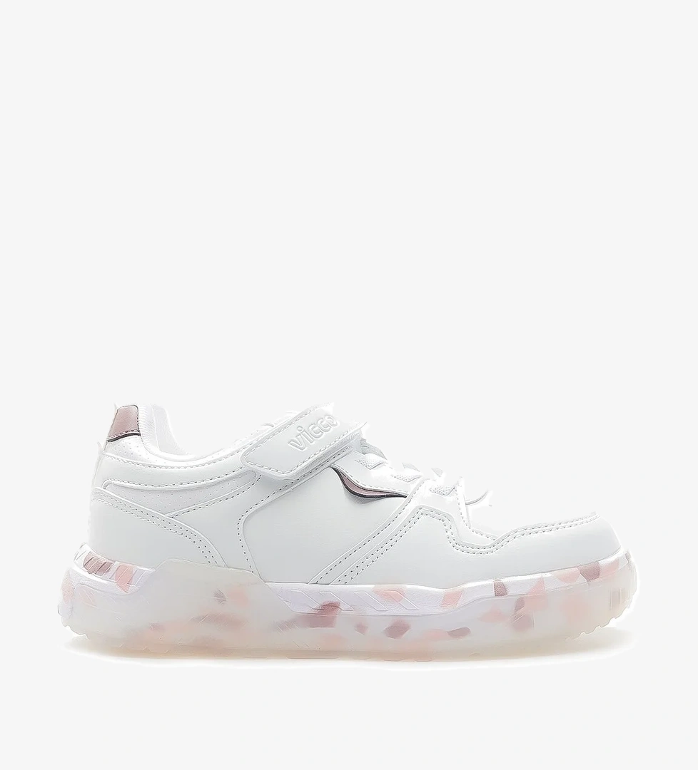 Monaco Kız Çocuk Sneaker Günlük Spor Ayakkabı (28-37) 24k 346.304 Fk Beyaz/pudra - Görsel 1