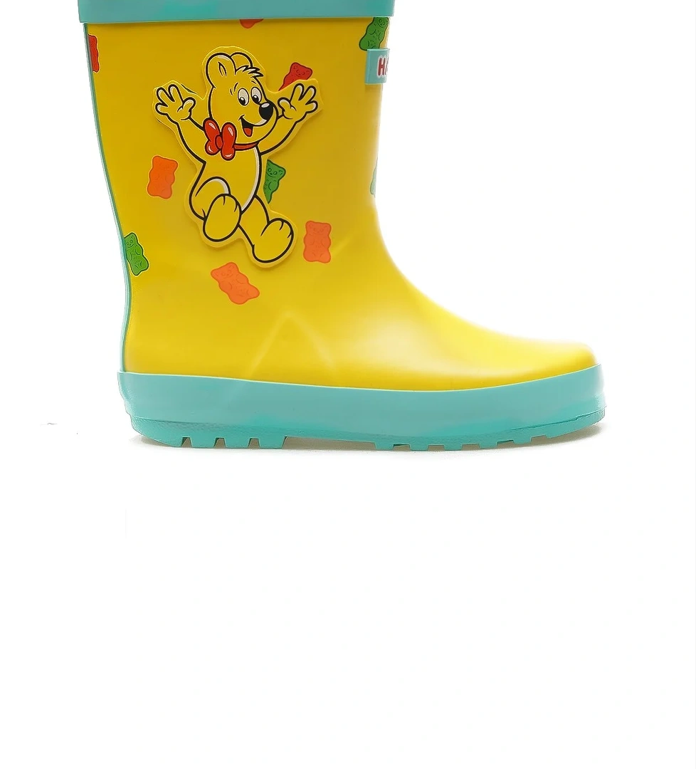 Harıbo Unısex Çocuk Günlük Yağmur Çizmesi (26-33) 24k Hrbftw720 Fu Gri Sarı model görseli