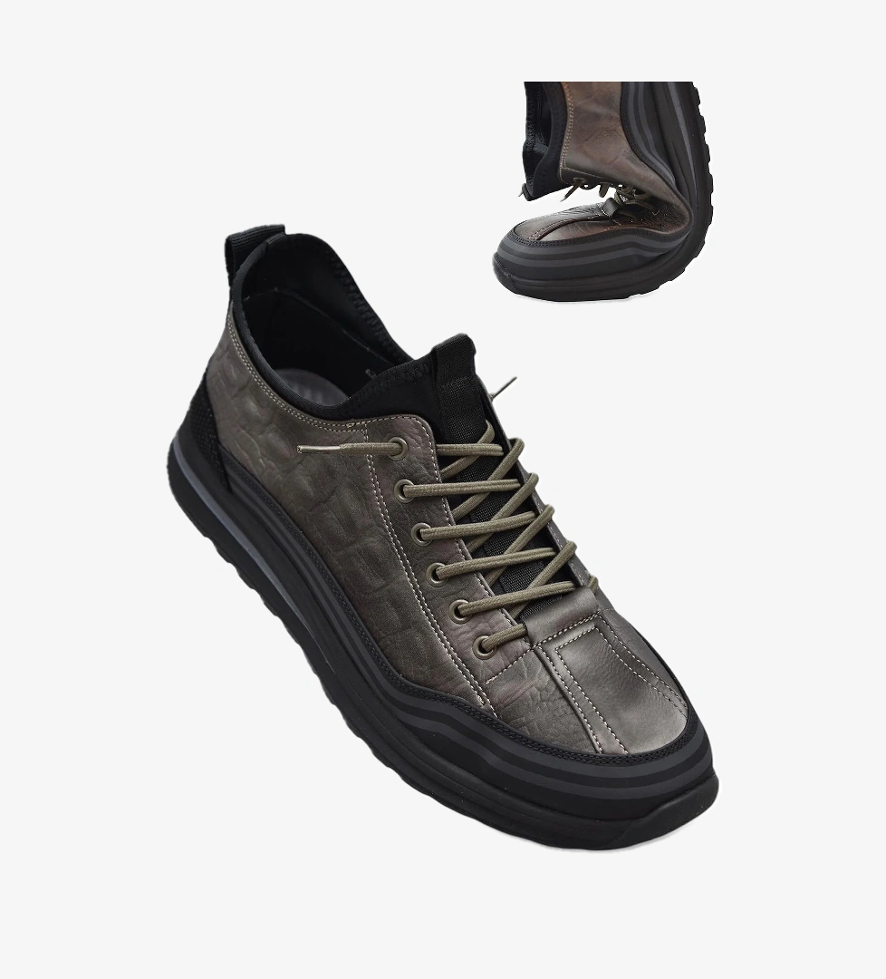 Tam Ortopedik Taban %100 Hakiki Deri Erkek Ayakkabı Kauçuk Kaymaz Esnek Taban 24K548