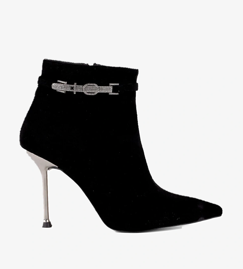 Miss Park Moda PM543 K1010 Kadın Klasik Topuklu Bot Siyah model görseli