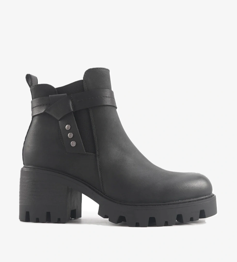 324650.Z 4PR Siyah Kadın Topuklu Bot - Görsel 1