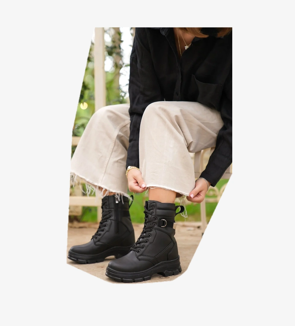 Garantili D529 Soğuk Geçirmez Kadın Günlük Ortopedik Kışlık Bot