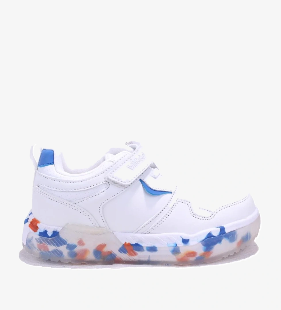 Monaco 346F24K304 Beyaz Mavi Ortopedik Günlük Erkek Çocuk Spor Ayakkabı