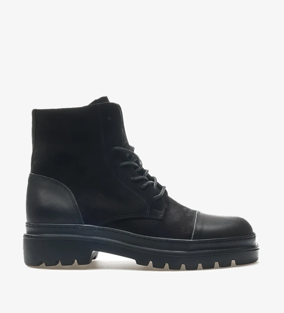 Erkek Hakiki Deri Casual Günlük Bot (40-44) 24k 77810 M Siyah Nubuk