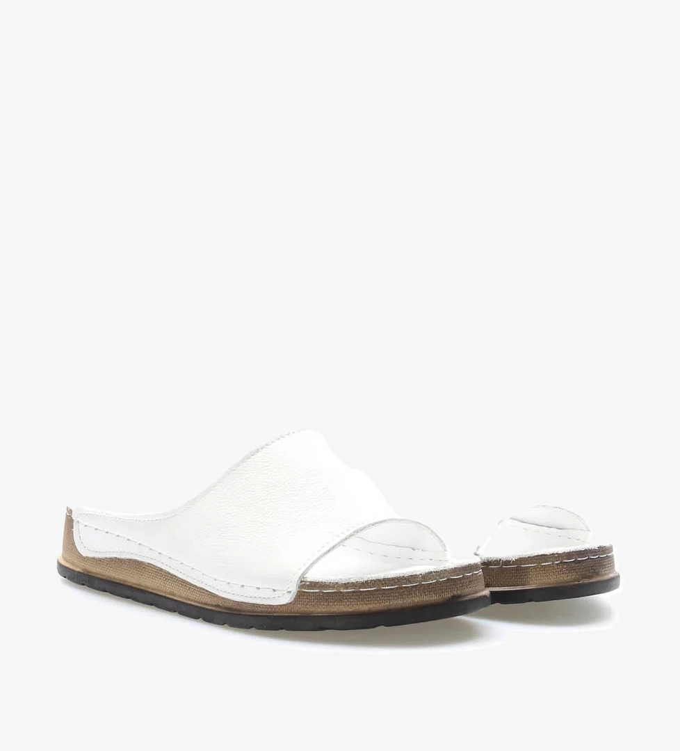 Hakiki Deri Kadın Dolgu Topuk Terlik 972ZA309 - Görsel 1