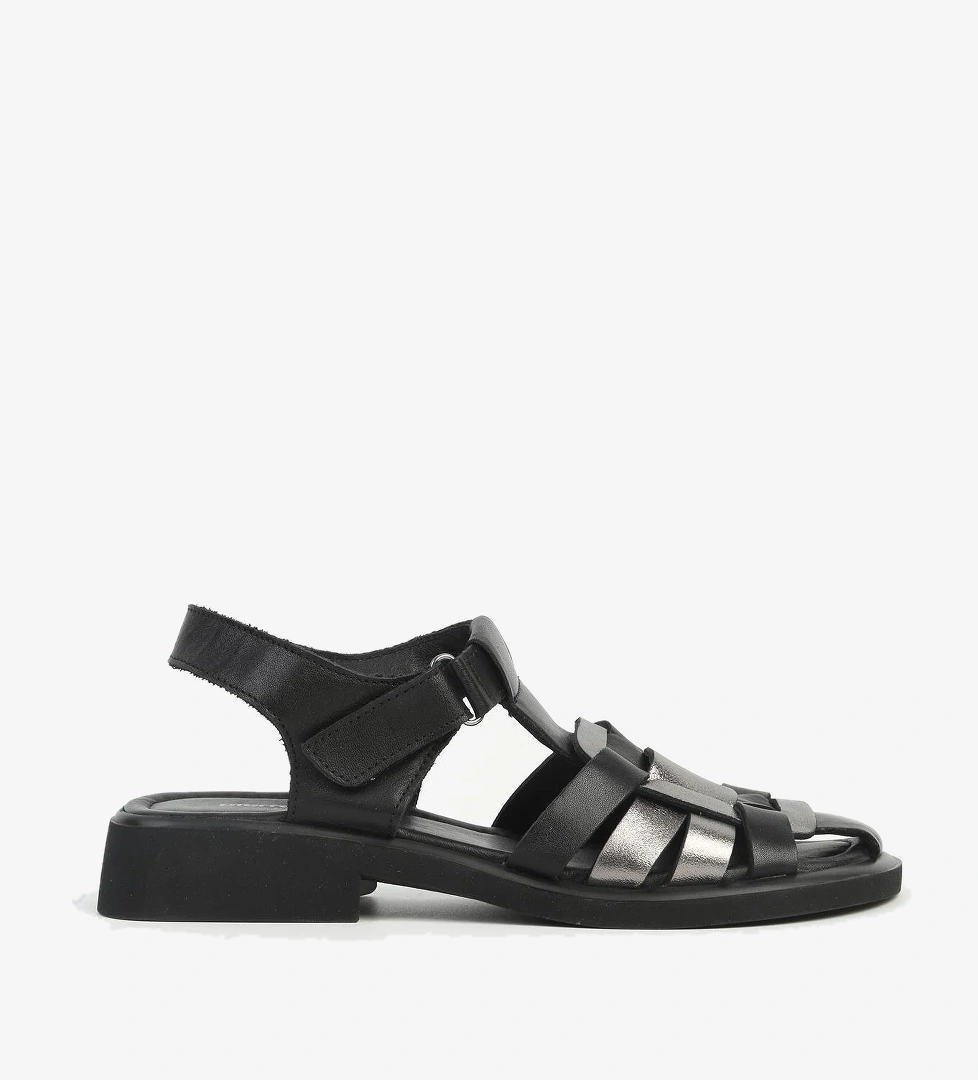 Pierre Cardin Siyah Kadın Deri Sandalet PCK-5015 model görseli