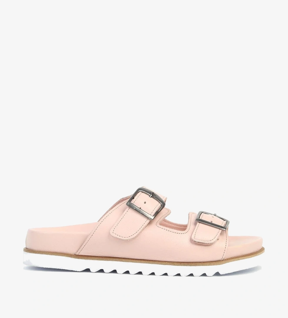 Pembe Kadın Deri Terlik PCK-5013 - Görsel 1