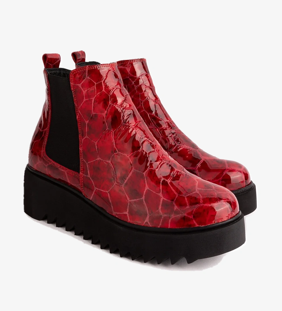 Gondol Kadın Hakiki Deri Dolgu Topuklu Hafif Bot ast.3409 - Görsel 1