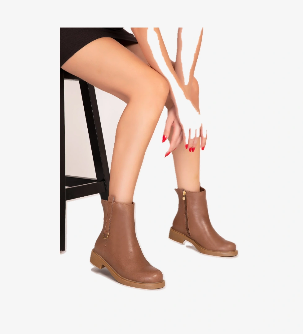 Gondol Kadın Hakiki Deri Günlük Klasik Bot anl.2950