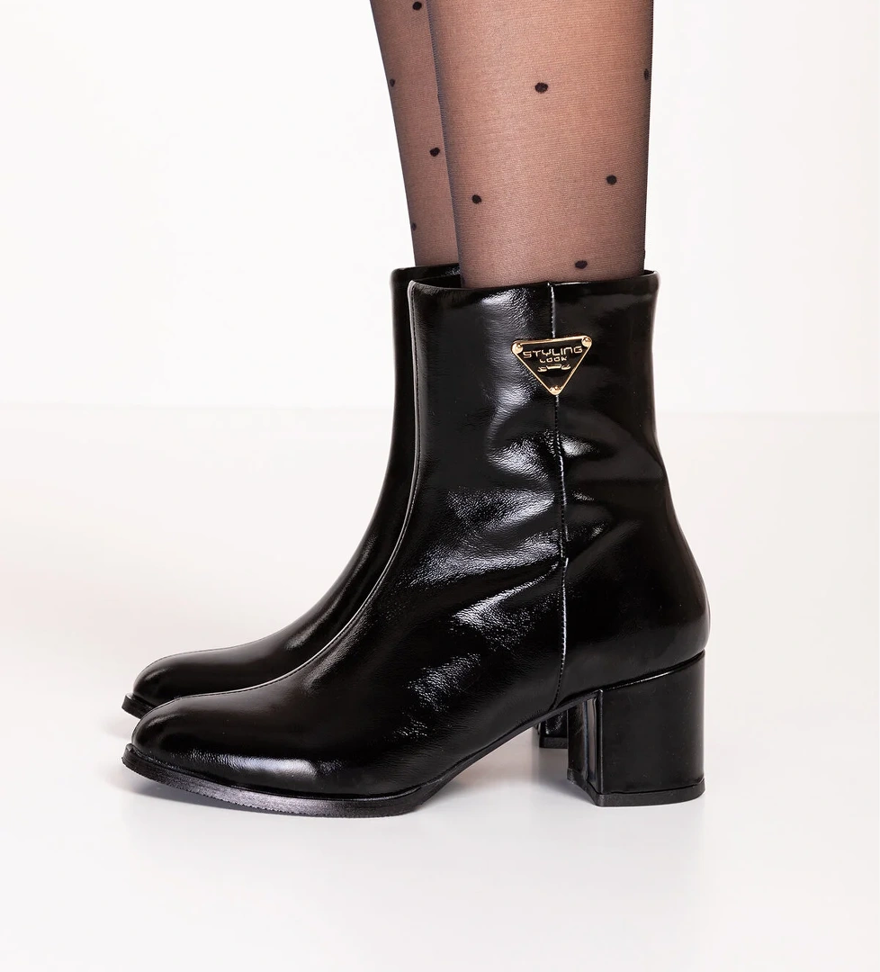 Gondol Kundura Gondol Kadın Hakiki Deri Klasik Topuklu Bot Anl.3225 model görseli