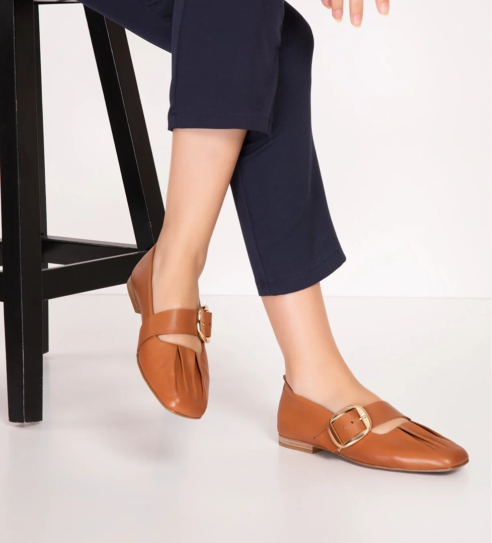 Gondol Hakiki Deri Babet Ayakkabı elnr.108