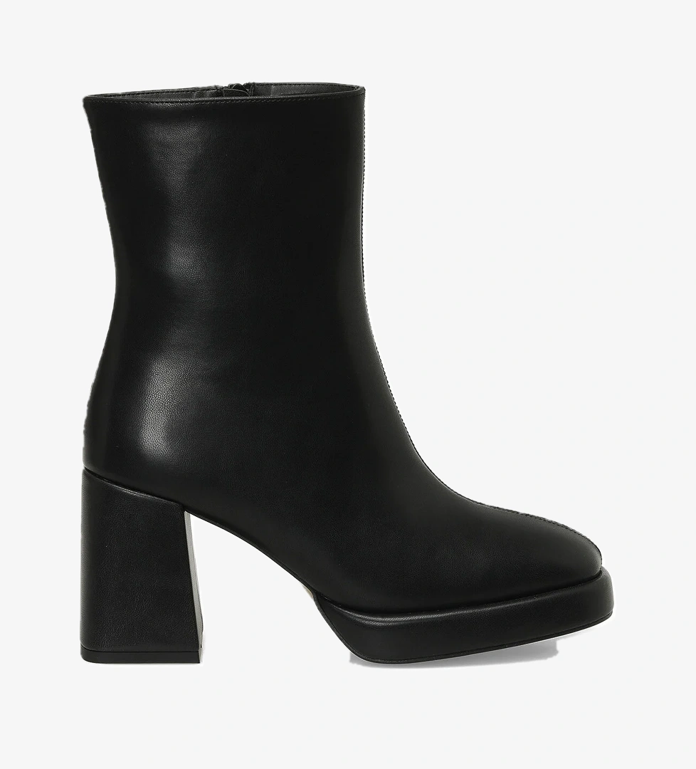 24K-997 4PR Siyah Kadın Topuklu Bot - Görsel 1