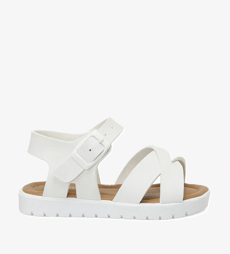 KLAS.B5FX Beyaz Kız Çocuk Sandalet - Görsel 1