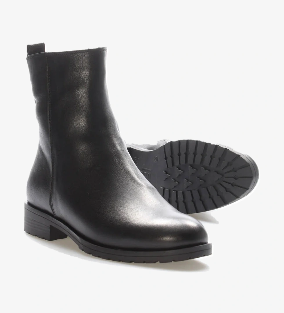 Fast Step Hakiki Deri Kürklü Kadın Klasik Bot 257KZA630 model görseli