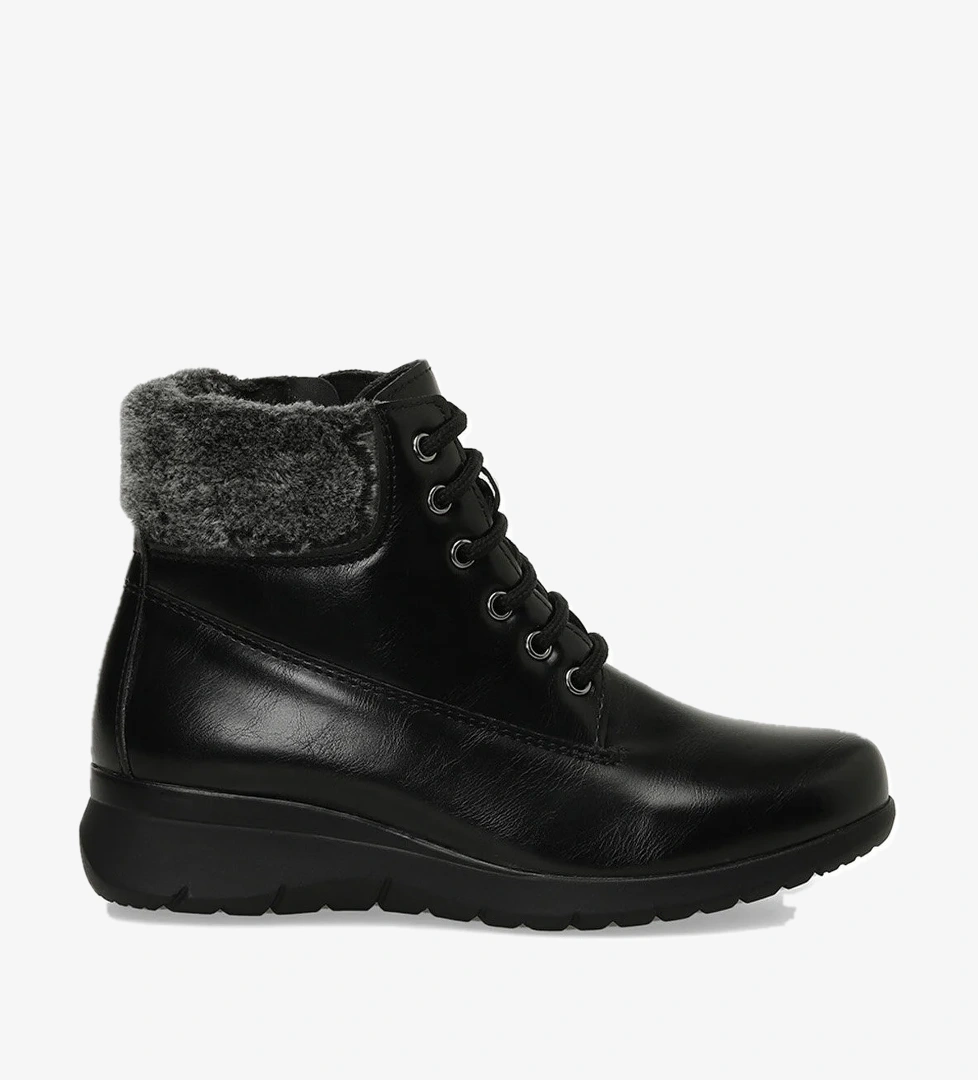 Polaris Polaris 166659.Z4PR Siyah Kadın Düz Bot | Flo Siyah - 1. görsel