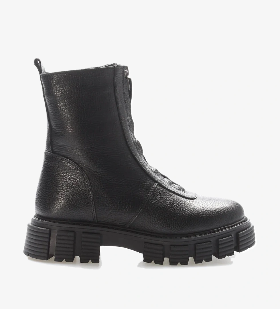 Hakiki Deri Kürklü Kadın Klasik Bot 710KZA6006