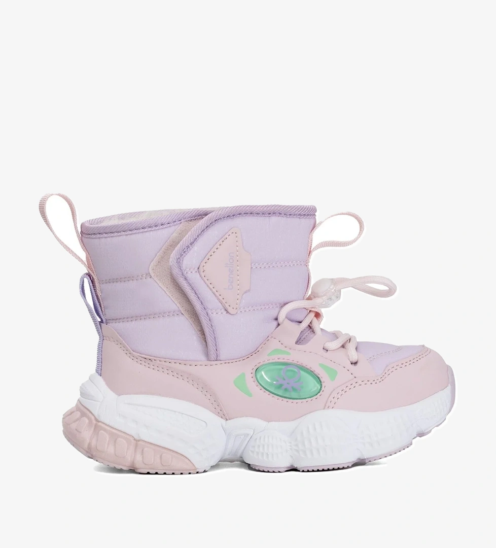Benetton BNI-11081 Filet Kız Çocuk Düz Bot Pembe model görseli