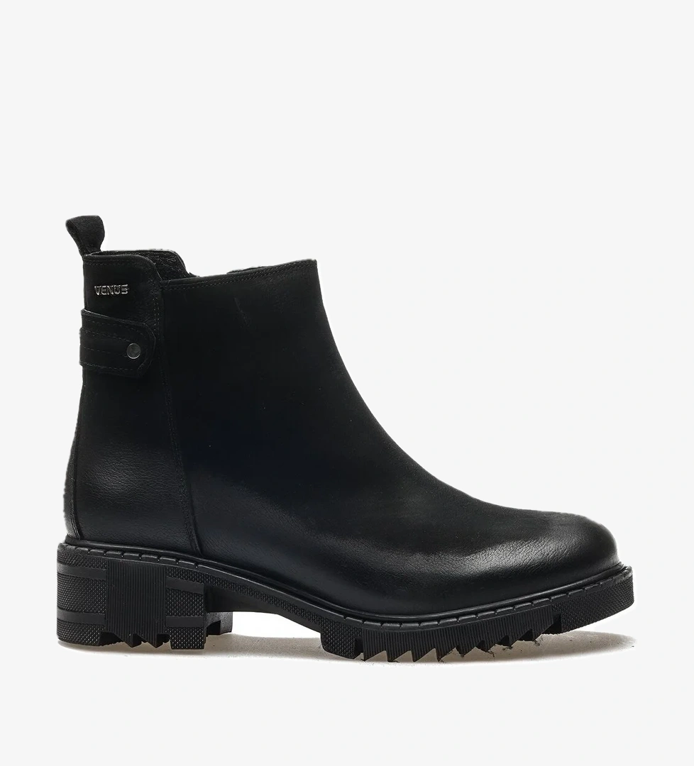 Venüs Kadın Hakiki Deri Casual Günlük Bot (36-41) 24k 1950811k Z Siyah Nubuk model görseli