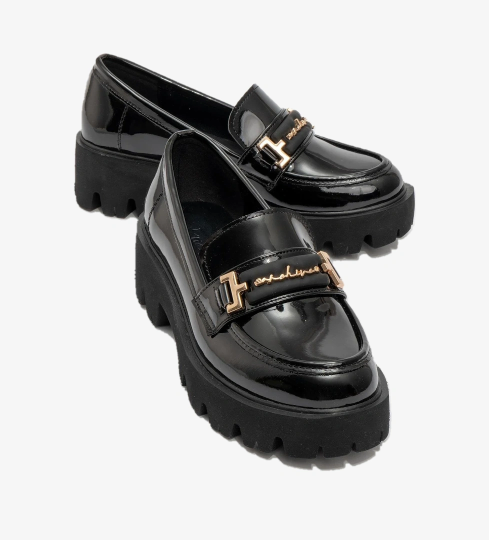 Kadın Tokalı Günlük Ayakkabı SİYAH RUGAN