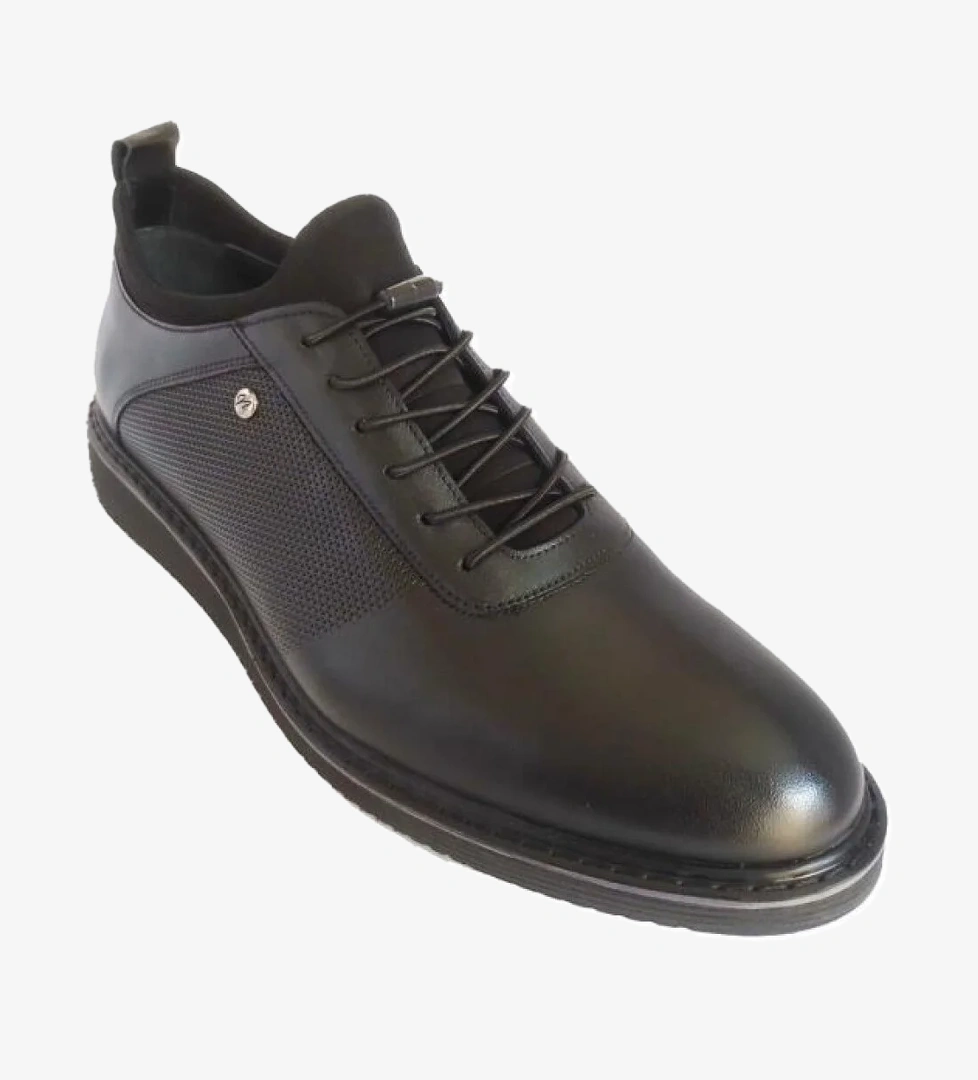 01071-24 Hakiki Deri Lastikli Eva Erkek Ayakkabı - Görsel 1