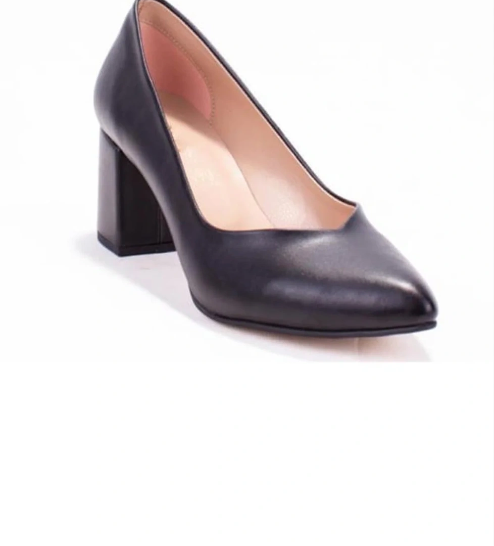 Önder 382-24 Deri Kalın Yüksek Topuklu Kadın Ayakkabı model görseli